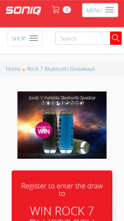 Soniq – Win 1 of 3 Rock 7 Bluetooth Speakers