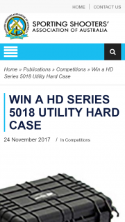 SSAA – Win a Hd Series 5018 Utility Hard Case (prize valued at $110)