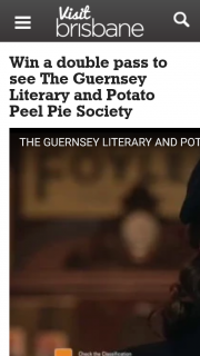 VisiTBrisbane – Win a Double Pass to See The Guernsey Literary and Potato Peel Pie Society