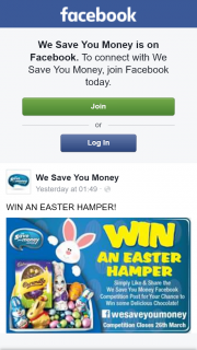 We Save You Money – Win an Easter Hamper