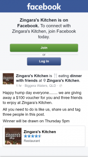 Zingara’s Kitchen – Win $100 Voucher