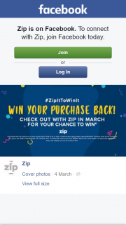 ZipPay – Win Back Your Purchase (prize valued at $8,000)