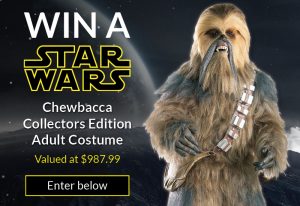 Costume Box – Win a Star Wars Chewbacca Collectors Edition Adult Costume valued at $987.99