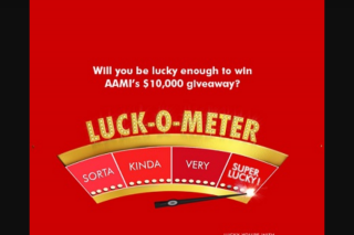AAMI – Win The Prize (prize valued at $10,000)