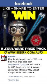 Beserk – Win a Star Wars Prize Pack From Wwwbeserk