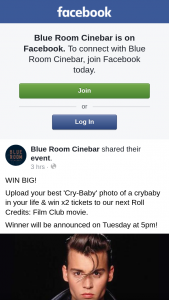 Blue Room Cinebar – Win a Double Pass to See Cry Baby Special Screening