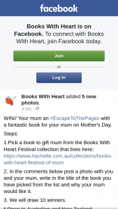 Books With Heart – Win a Fantastic Book for Your Mum for Mother’s Day