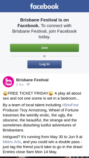 Brisbane Festival – Win a Double Pass