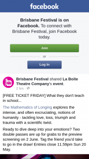 Brisbane Festival – Win One of Two Double Passes to See The Mathematics of Longing
