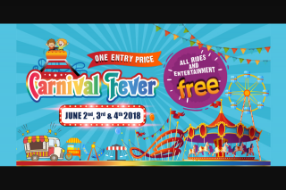 Community News – Win 1 of 15 Family Passes (group of 3) to Carnival Fever on Saturday 2nd June