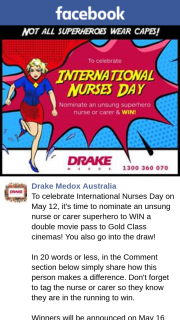 Drake Medox – Win a Double Movie Pass to Gold Class Cinemas