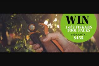 Gardening Australia – Win a Fiskars Pruning Tool Pack Worth $455 (prize valued at $910)