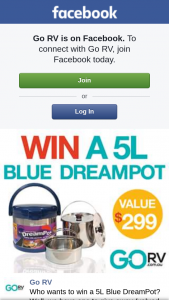 Go RV – Win a 5l Blue Dreampot