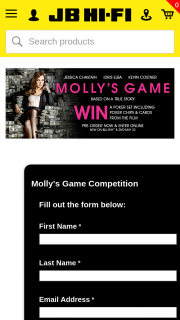 JB HiFi Pre-order Molly’s Game for a chance to – Win a Poker Set From The Film (prize valued at $400)