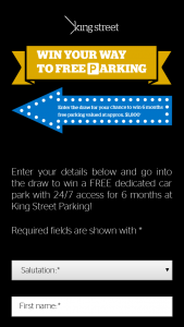King Street Parking Brisbane – Win a Free Dedicated Car Park With 24/7 Access for 6 Months at King Street Parking (prize valued at $1,800)
