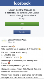 Logan Central Plaza – Win a Manicure Gift Voucher