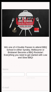 Redheads – Win Two Tickets to Attend a Bbq School Class In Either Melbourne