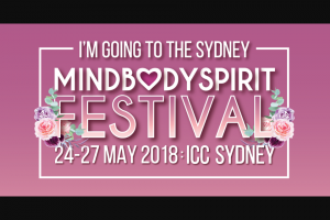 Register for your FREE Mind Body Spirit Festival ticket before 24 May and go into the draw to – Win One of These Great Prizes (prize valued at $1,700)