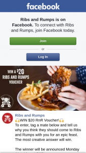 Ribs and Rumps – Win a $20 Ribs and Rumps Gift Card