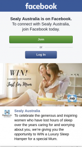 Sealy Australia – Win a Luxury Sleep Hamper for a Special Mum