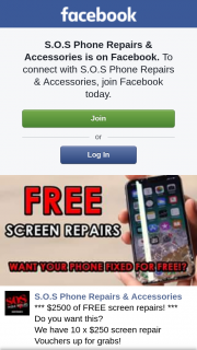 SOS Phone Repairs – Competition (prize valued at $2,500)