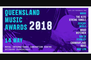 The Music – to The 2018 Queensland Music Awards