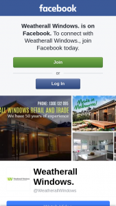 Weatherall Windows facebook – Competition (prize valued at $159)