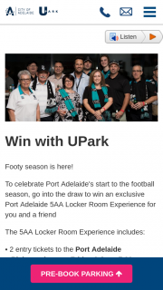 Win an Exclusive Port Adelaide 5aa Locker Room Experience for You and a Friend