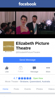 Elizabeth Picture Theatre – Posted Sunday 6pm