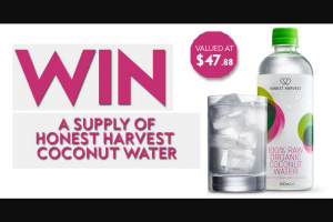 Fashion Weekly – Win Your Own Supply of 100% Raw Organic Coconut Water (prize valued at $47.88)