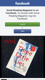 Good Reading – Win a Copy of Three Little Lies By Laura Marshall