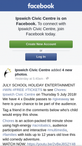 Ipswich Civic Centre – #free #tickets to See Chores