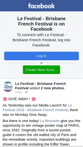 Le Festival Brisbane French Festival – Win a Vintage Poster Map of Paris
