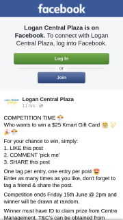 Logan Central Plaza – Win a $25 Kmart Gift Card &#129303