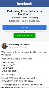 Mothering Essentials – Competition