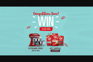 Nestle Bakers Choice – Fabulous Prizes That Bring Magic to Your Baking (prize valued at $1,399)