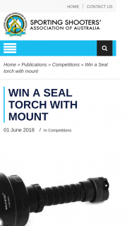 ssaa – Win a Seal Torch With Mount (prize valued at $304)