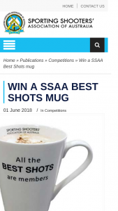 ssaa – Win a Ssaa Best Shots Mug