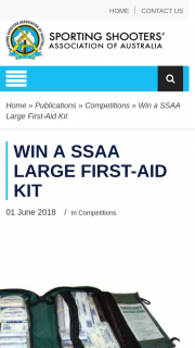 ssaa – Win a Ssaa Large First-Aid Kit (prize valued at $64.95)