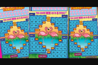 Womans Day – Win a $50 Flamingo Bingo Scratchie Packs (prize valued at $50)