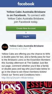 Yellow Cabs – Win a Double Pass for Two