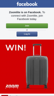 Zoomlite – Win a Zoomlite Jetsetter 50cm Cabin Carry-On Suitcase Valued at $179. (prize valued at $179)