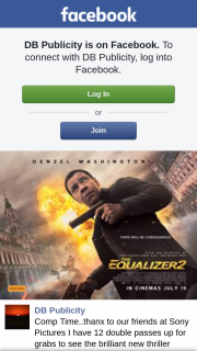 DB Publicity – Win One of Twelve Double Passes to The Equalizer 2