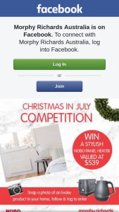 Morphy Richards Australia – Win a Nobo (prize valued at $539)