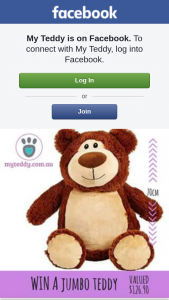 My teddy – Win a Jumbo Teddy Valued Up to $126.90? (prize valued at $126.9)