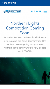 Scandinavian Film Festival-Ben Tours – Win a Trip for 2 to The Northern Lights (prize valued at $20,000)