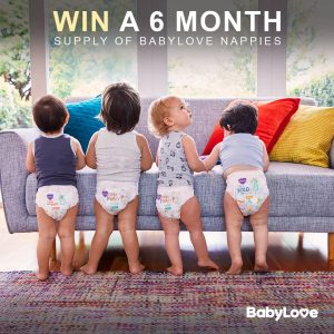 BabyLove – Win 1 of 10 prizes of 6 month supply of BabyLove Nappies
