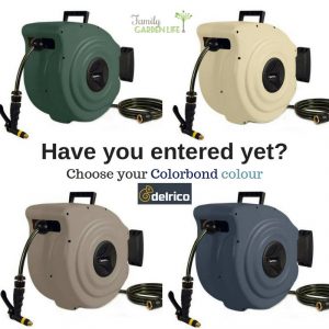 Family Garden Life – Win a Delrico 28mtr Coloured Retractable Hose Reel valued at $279