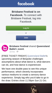 Brisbane Festival – Win a Double Pass to See Qld Ballet’s Bespoke