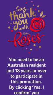 Cadbury Roses – Win a Share of 5000 Boxes of Cadbury Roses Worth $32 (prize valued at $32)